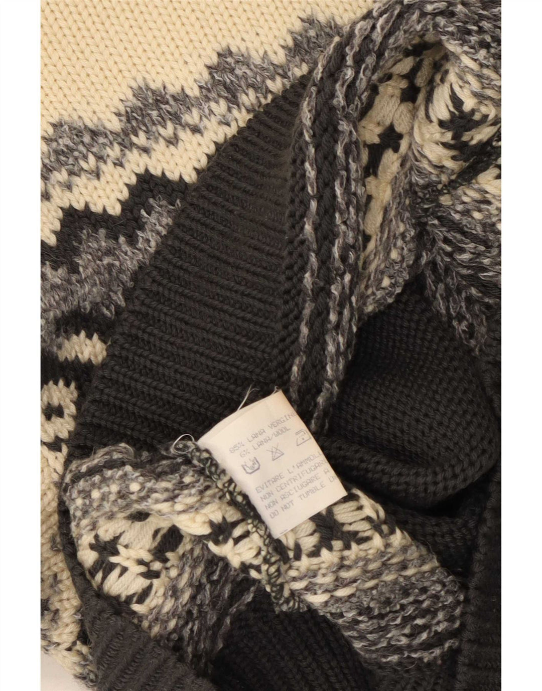 Silvy Herren-Pullover mit Rundhalsausschnitt IT 48 Medium Mehrfarbig Fair Isle