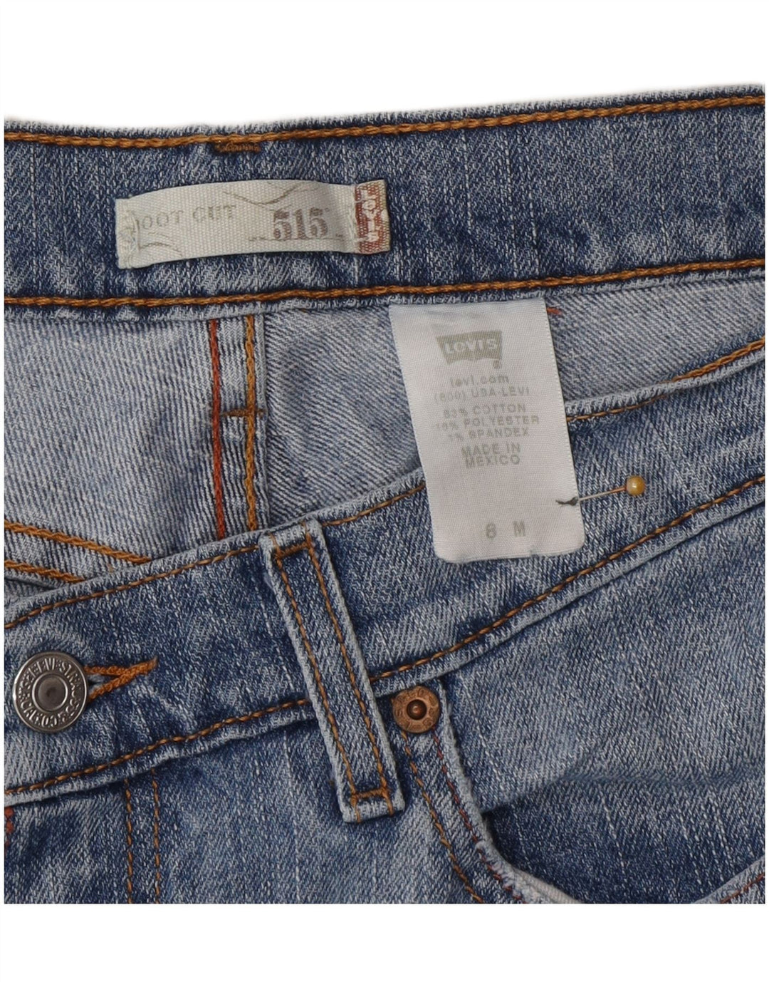 Levi's Damen 515 Bootcut Jeans US 8 Medium W32 L31 Blau Baumwolle