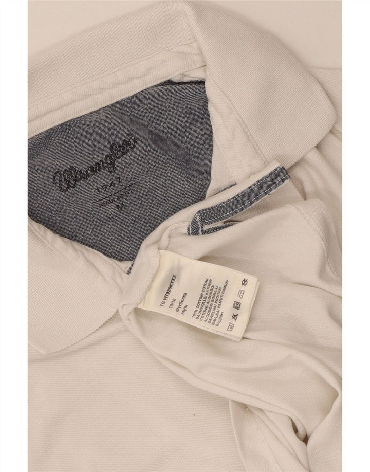 WRANGLER Herren-Poloshirt mit normaler Passform, mittelweiße Baumwolle
