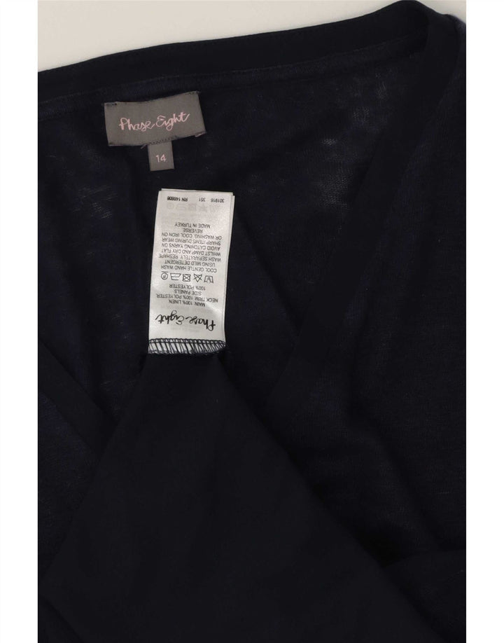 Phase Eight Damen-Tunika-Oberteil, UK-Größe 44, Mittel, Marineblau, Leinen