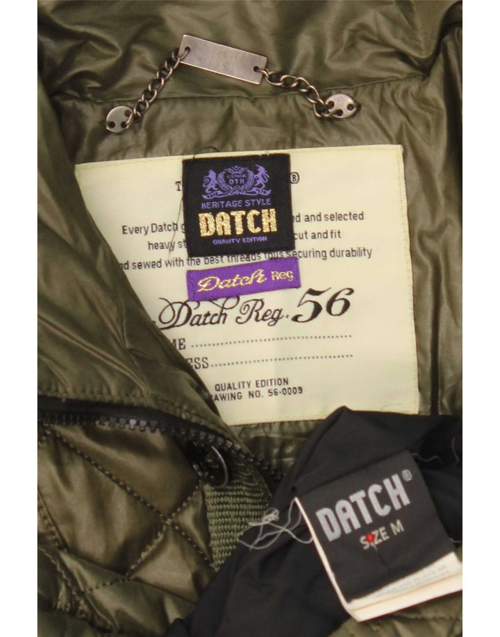 Datch Herren Steppjacke UK 38 Mittel Khaki Polyester