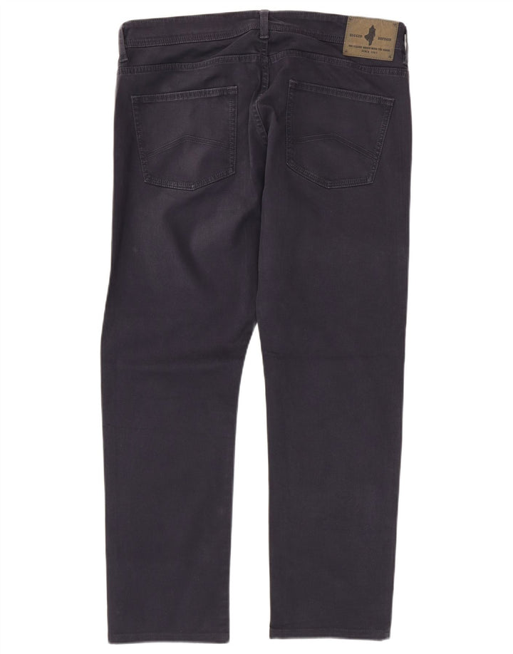 Marlboro Classics Herren Regular Tapered Jeans W33 L28 Marineblaue Baumwolle