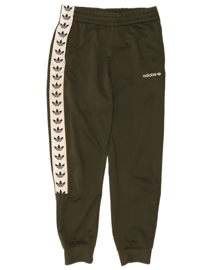 Adidas Herren-Trainingsanzug mit Grafik, Jogginghose, Mittelkhaki, Farbblock