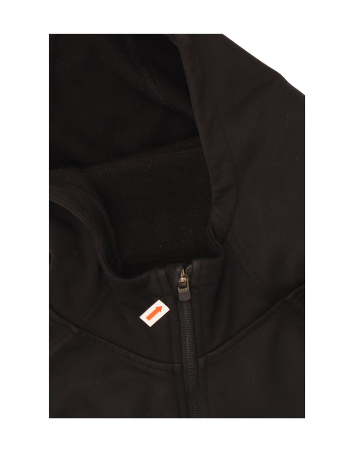 Nike Damen Zip Hoodie Pullover UK 10 Small Schwarz Polyester