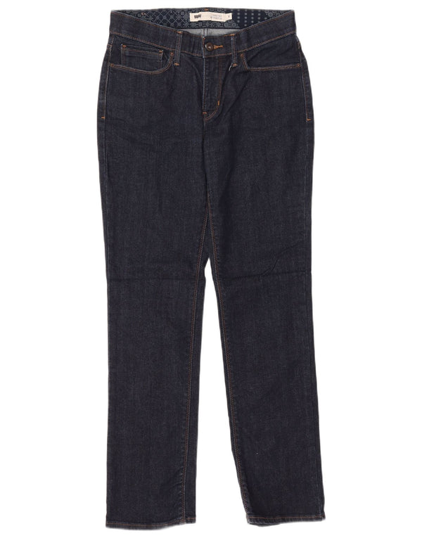Levi's Damen Straight Jeans US 6 Medium W28 L30 Marineblaue Baumwolle