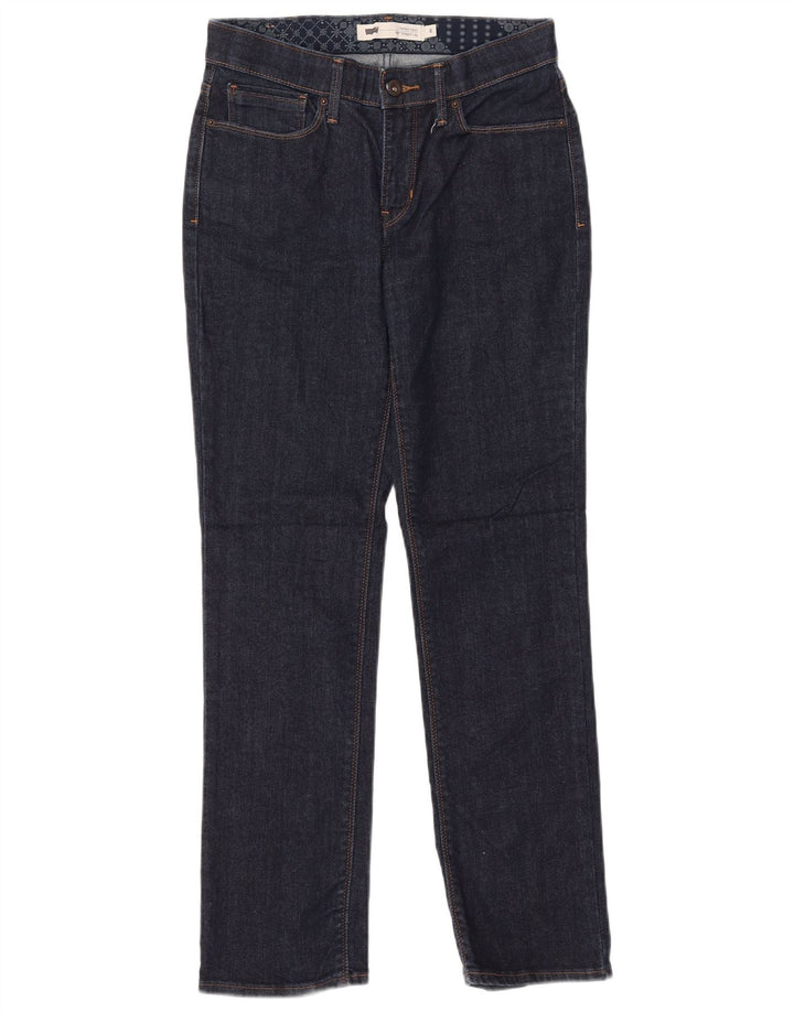 Levi's Damen Straight Jeans US 6 Medium W28 L30 Marineblaue Baumwolle