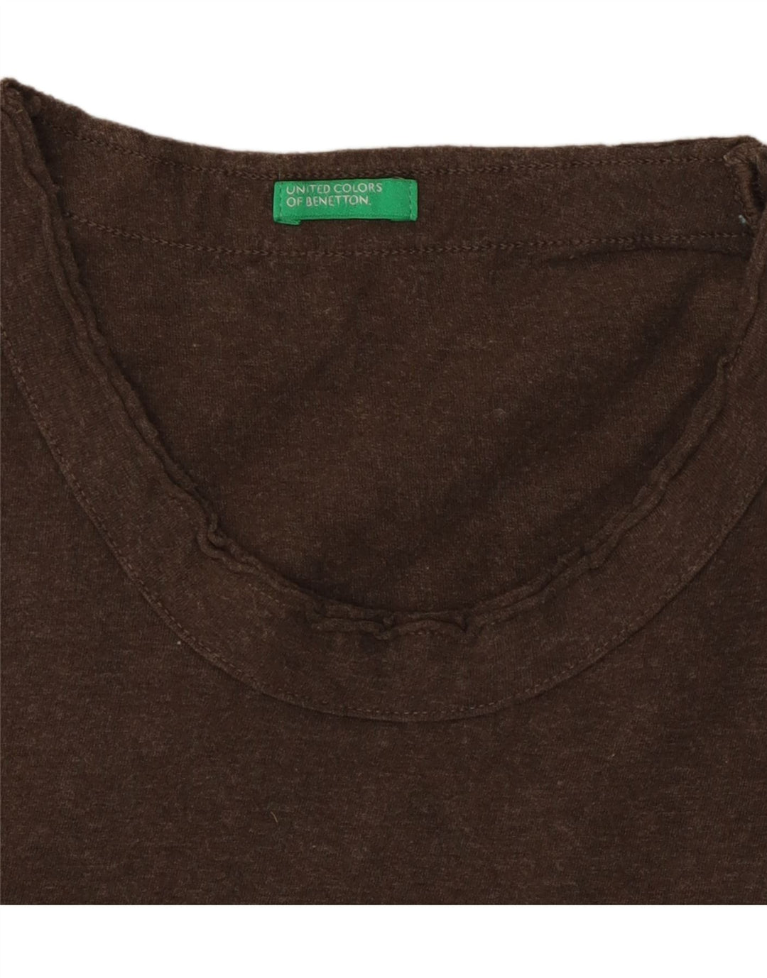 BENETTON Herren T-Shirt Top Mittelbraun