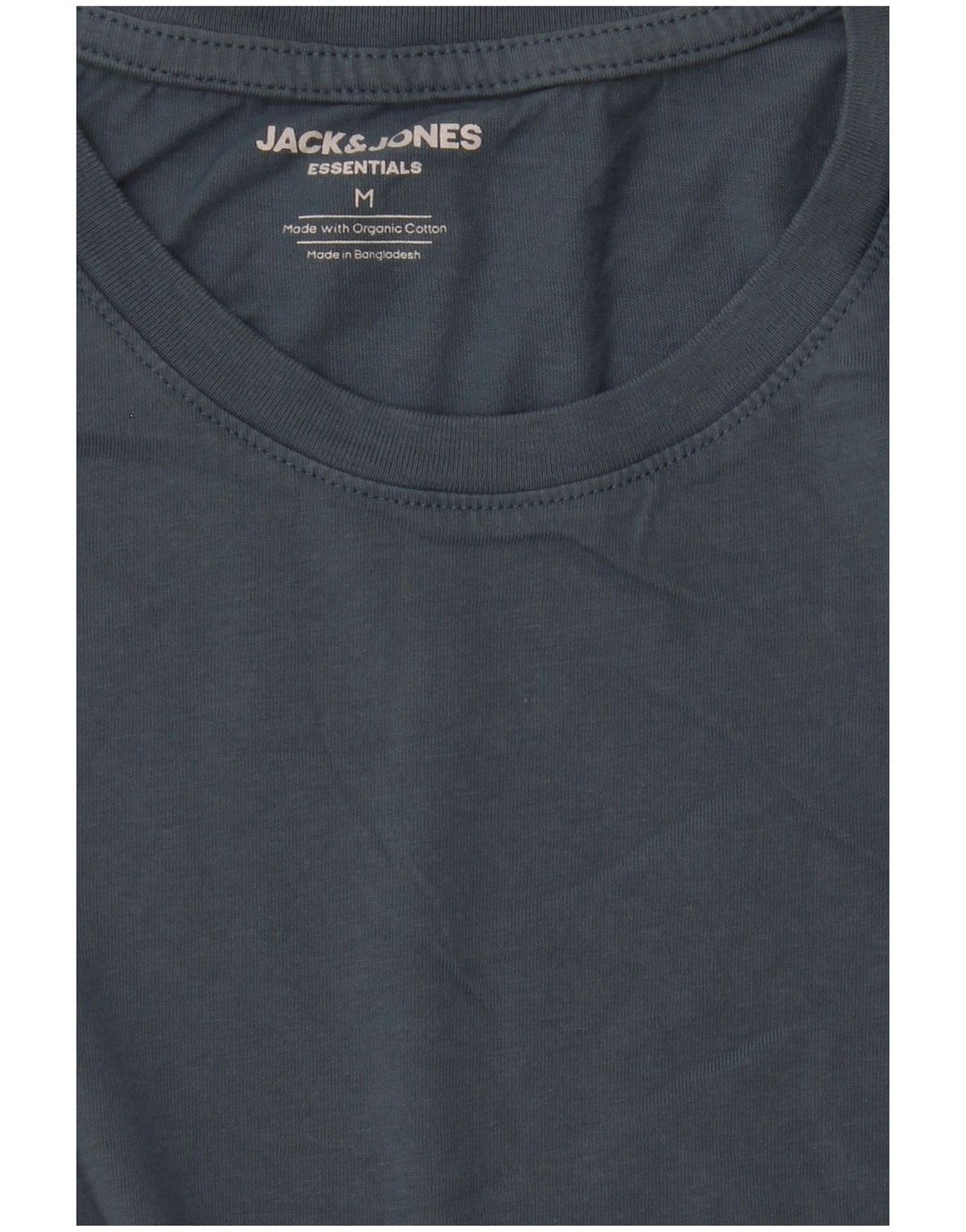 Jack & Jones Herren T-Shirt-Oberteil aus mittelblauer Baumwolle