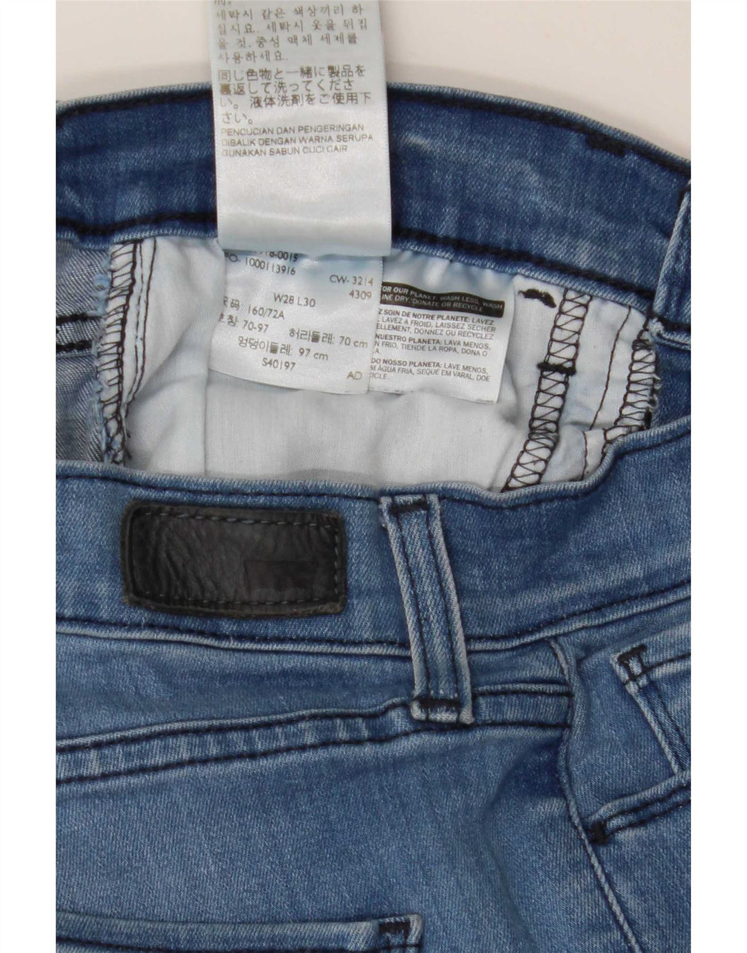 Levi's Damen Skinny Jeans W28 L30 Blaue Baumwolle