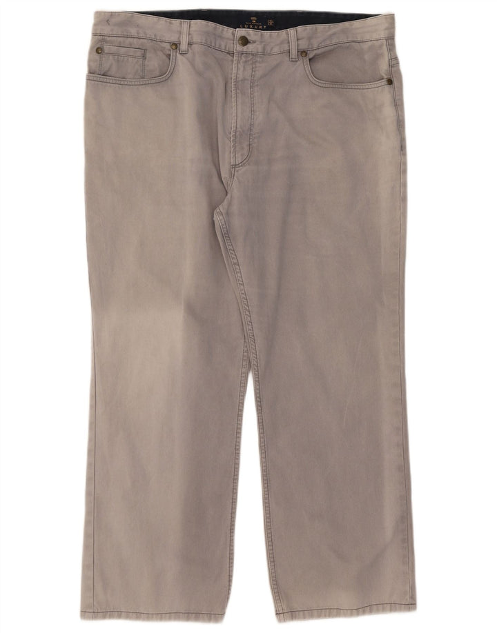 Marks & Spencer Herren Blue Harbour Straight Freizeithose W42 L29 Grau