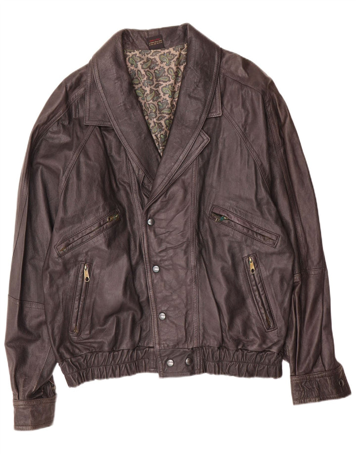 Vintage Herren Lederjacke UK 40 Großes braunes Leder