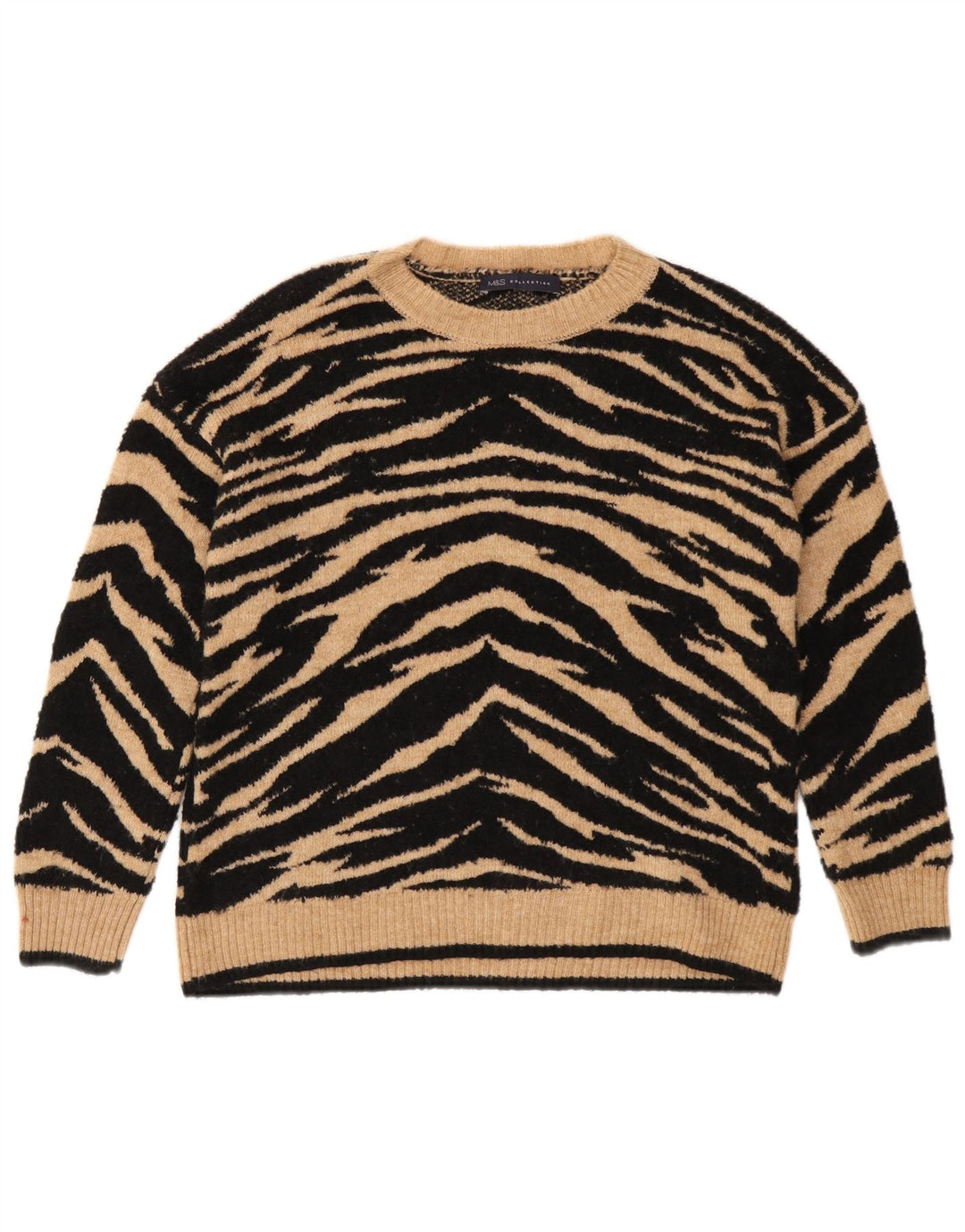 Marks & Spencer Damen-Pullover mit U-Boot-Ausschnitt, Gr. 10, Schwarz