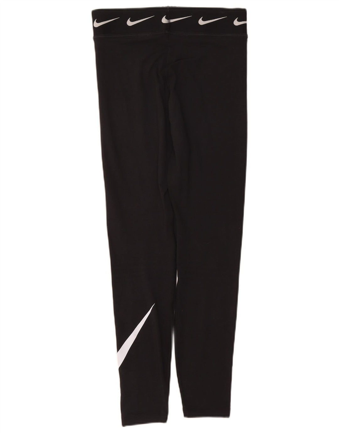 Nike Womens Graphic Leggings UK 12 Mittelschwarze Baumwolle