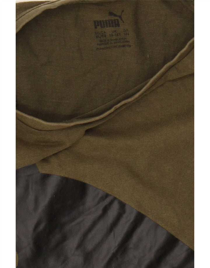 Puma Jungen T-Shirt mit Grafik, 13–14 Jahre, Khaki