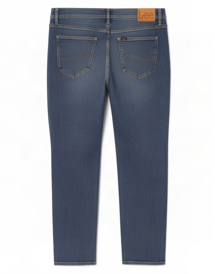 Lee Herren West Straight Jeans W32 L30 Blaue Baumwolle