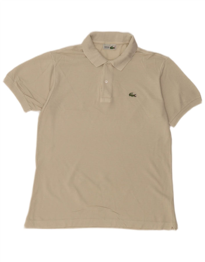 Lacoste Herren-Poloshirt, Größe 4, mittelbeige Baumwolle