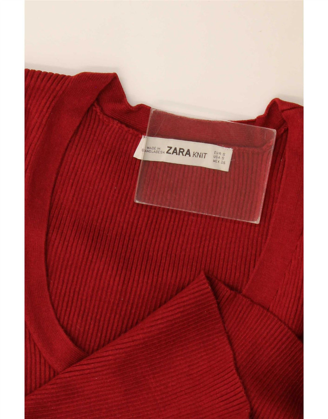 Zara Damen Bluse Top UK 8 Small Burgund