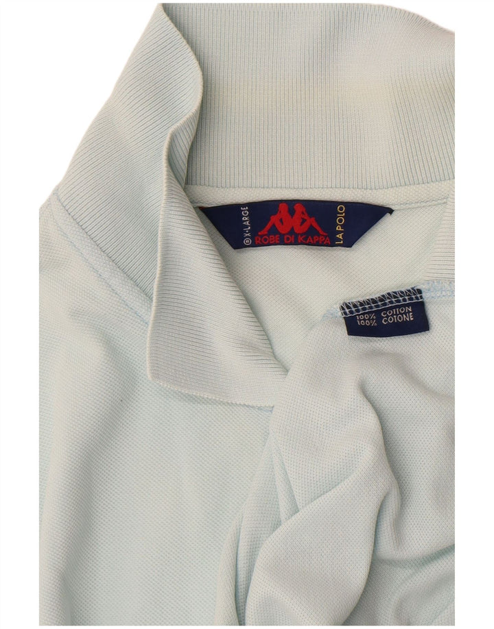 Kappa Herren Poloshirt XL Blau Baumwolle