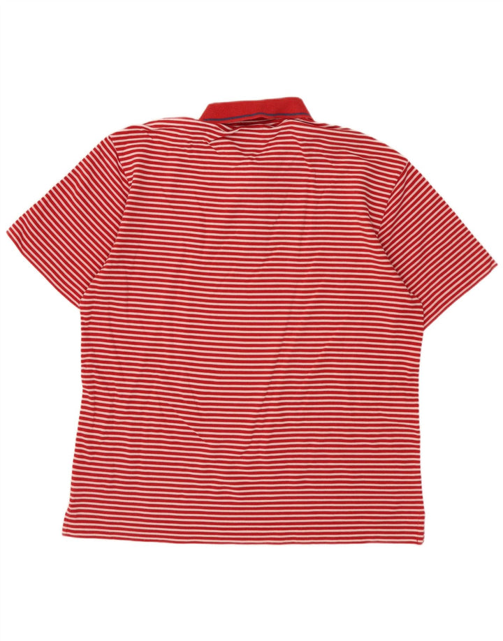FRED PERRY Herren-Poloshirt, groß, rot gestreift