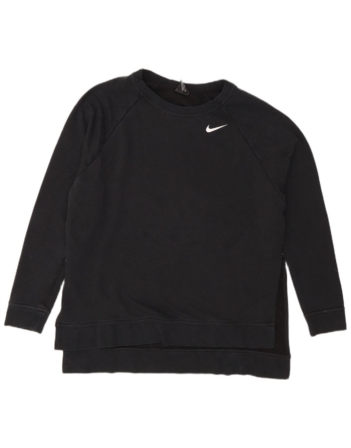 Nike Damen-Sweatshirt Dri Fit in Übergröße, Gr. 14, mittelschwarz