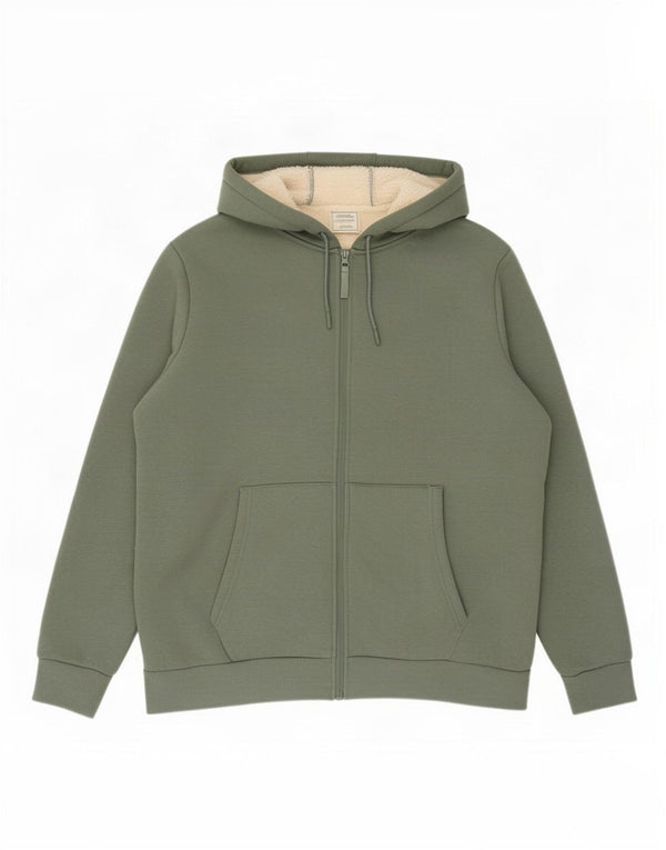 Mountain Warehouse Übergroßer Kapuzenpullover mit Reißverschluss für Damen, UK 18, XL, Grün