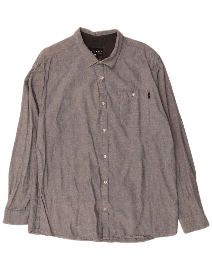 Billabong Herrenhemd 2XL Grau Baumwolle