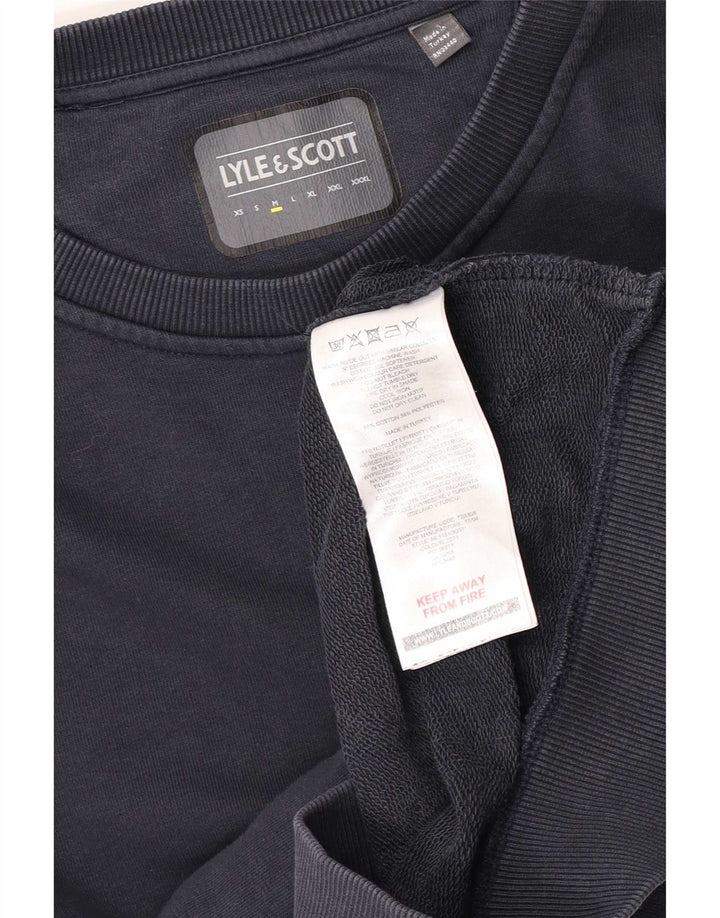 Lyle & Scott Herren-Sweatshirt, mittelgroß, marineblau, Baumwolle