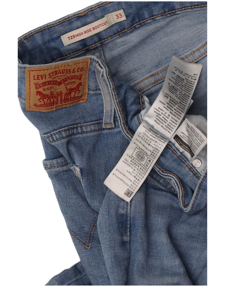 Levi's Damen 725 Bootcut-Jeans mit hohem Bund, W33 L32, blaue Baumwolle