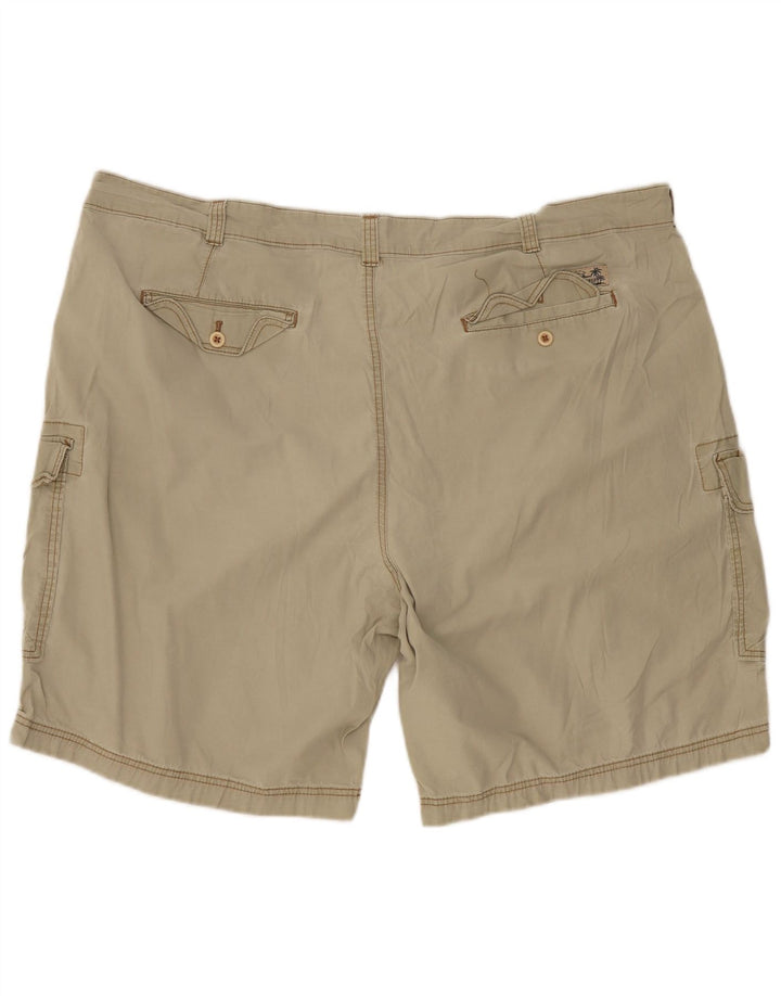 IZOD Herren Salt Water Cargo Shorts W48 4XL Grüne Baumwolle