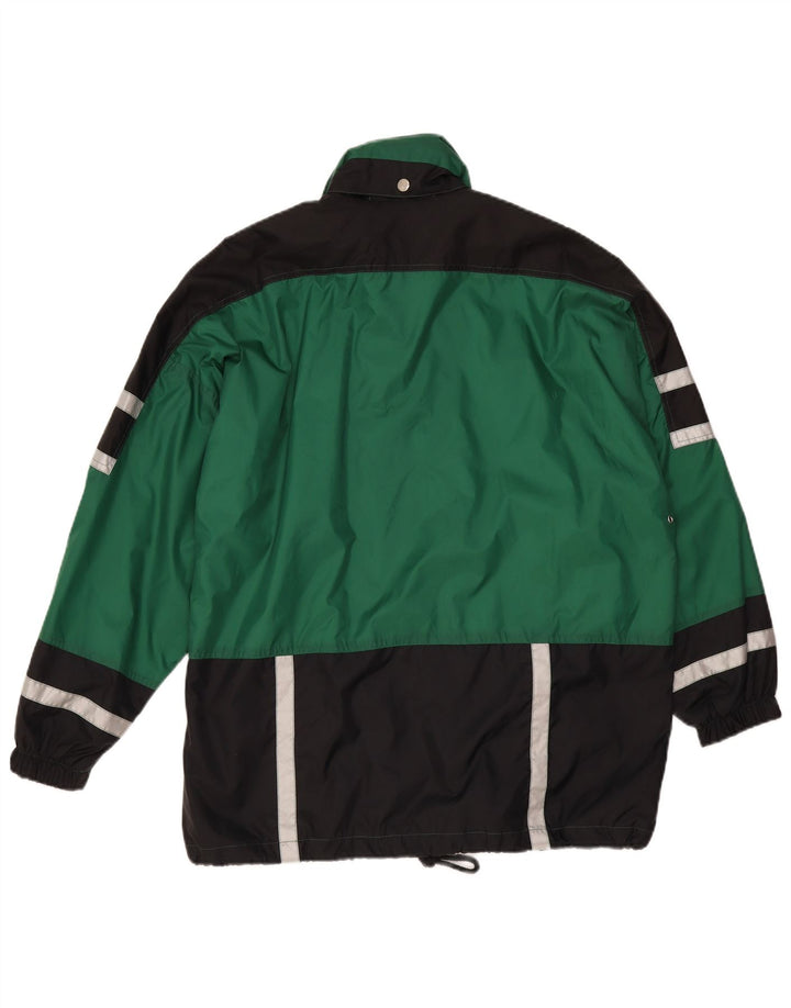 San Marco Herren-Trainingsanzug mit Kapuze, Jacke, Mittelgrün, Farbblock