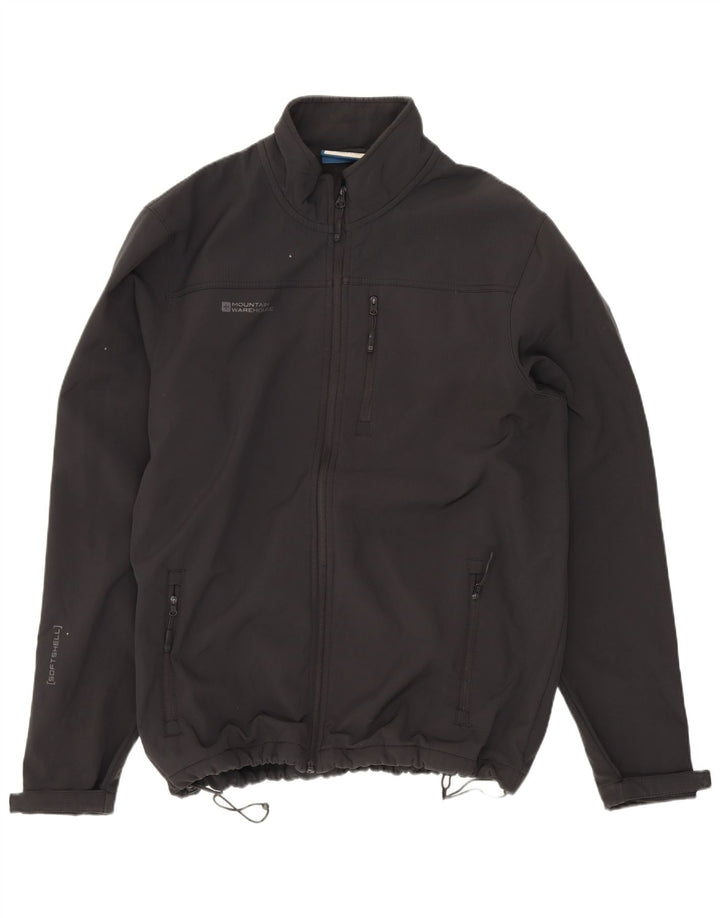 Mountain Warehouse Herren-Windbreaker-Jacke, UK 40, Größe L, Schwarz, Polyester