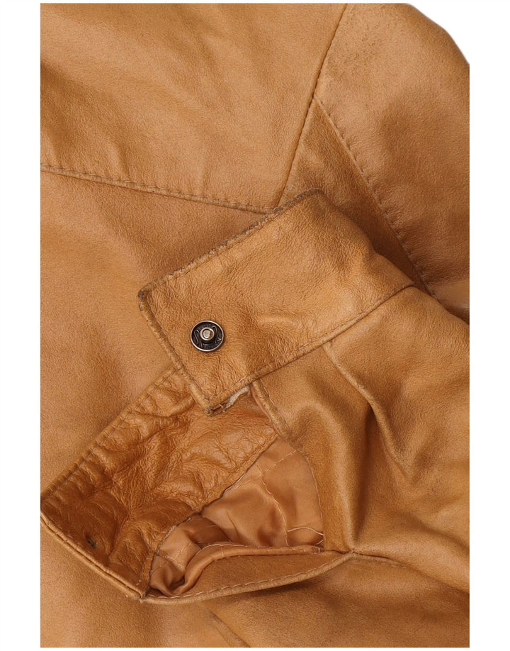 Vintage Herren Lederjacke UK 36 Small Brown