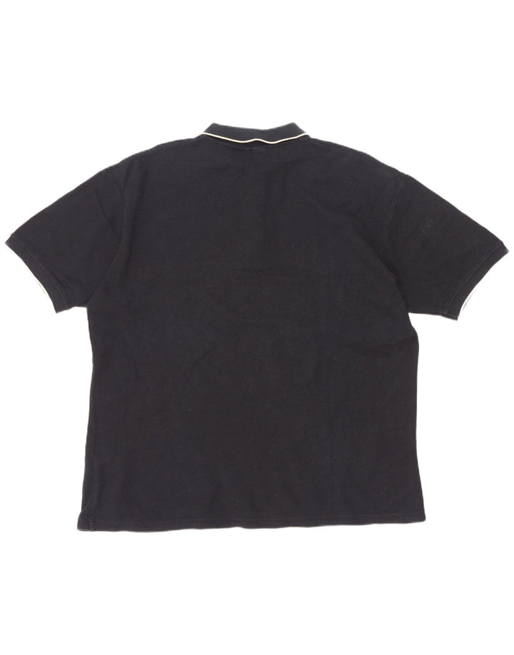Fila Herren Poloshirt XL Schwarz Baumwolle