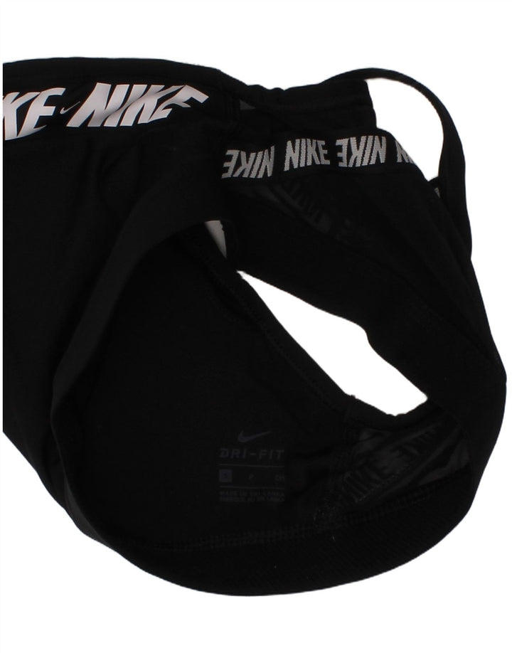 Nike Damen gepolstertes Sport-BH-Oberteil, Größe S, Schwarz, Polyester, Sport