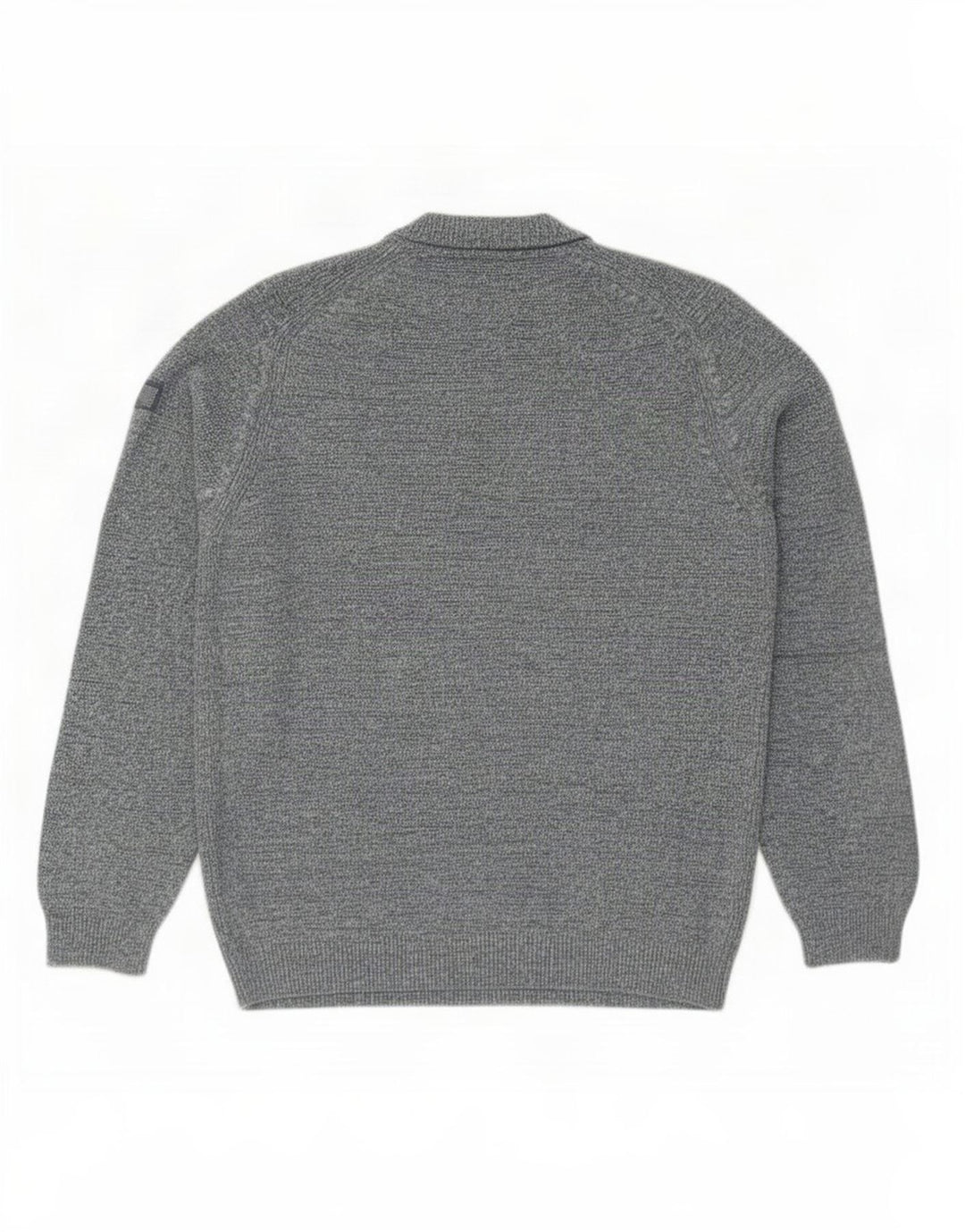 Camel Active Herren-Pullover mit Rundhalsausschnitt, groß, blau gefleckte Baumwolle