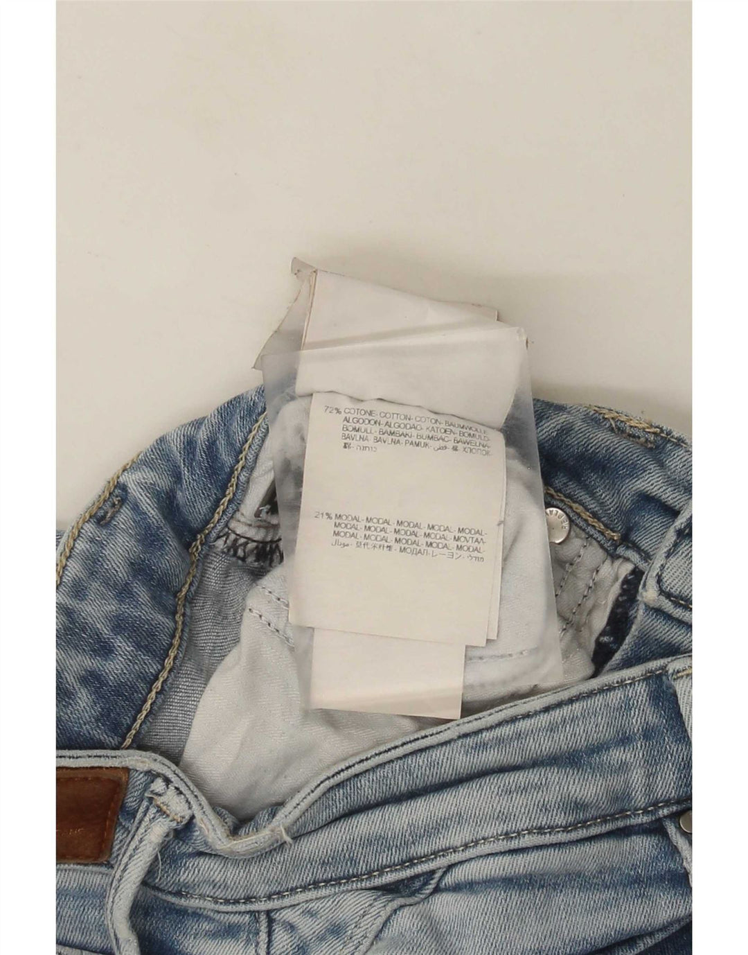 Replay Damen Slim Jeans W27 L30 Blaue Baumwolle