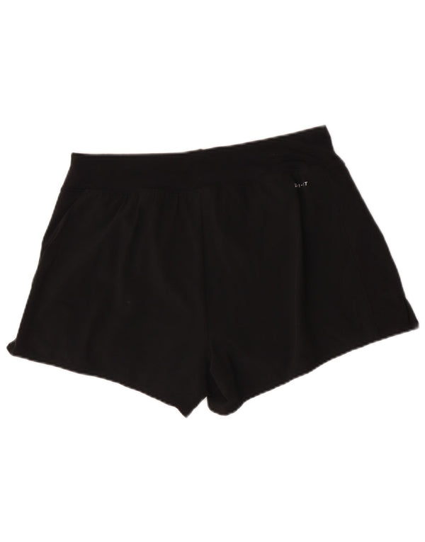 Nike Damen Dri Fit Sport Shorts UK 12 Medium Schwarz Polyester