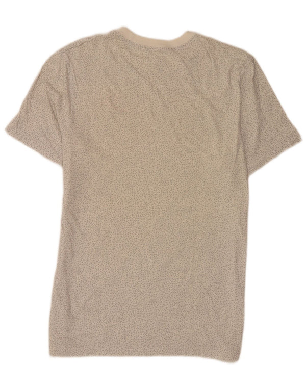 Nike Womens Regular Graphic T-Shirt Top UK 14 Large Grau gepunktete Baumwolle