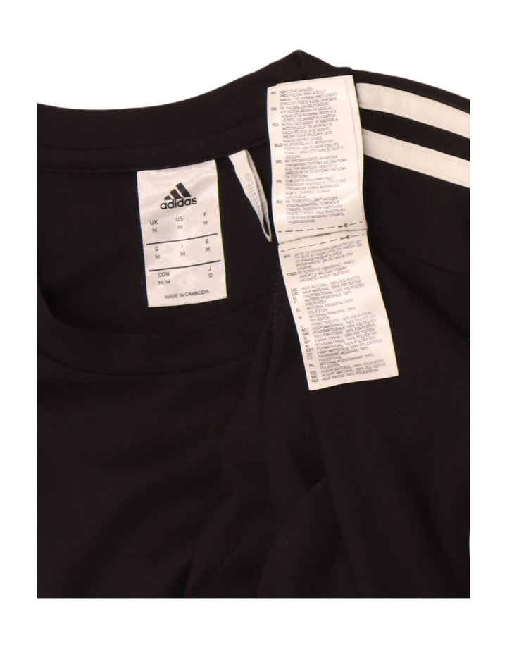 Adidas Herren Climalite T-Shirt Top Medium Schwarz Polyester