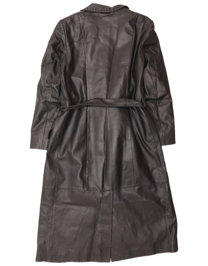 Conbipel Damen Ledermantel IT 44 Mittelschwarzes Leder