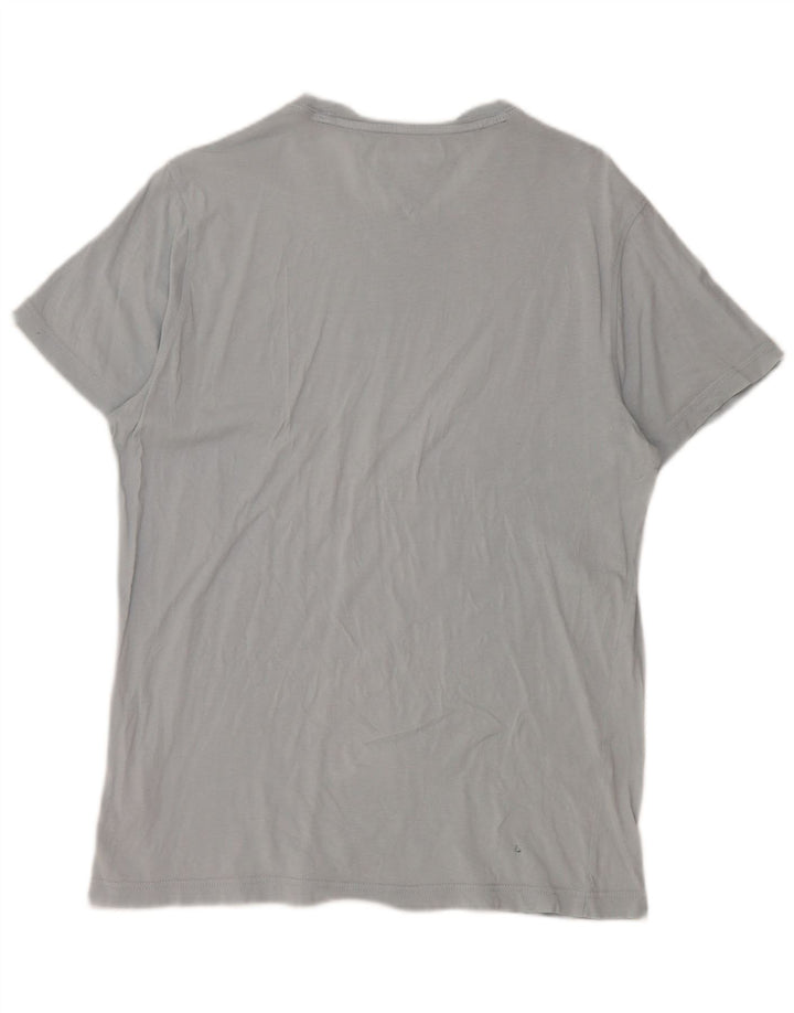 Tommy Hilfiger Herren T-Shirt Top Large Blau Baumwolle