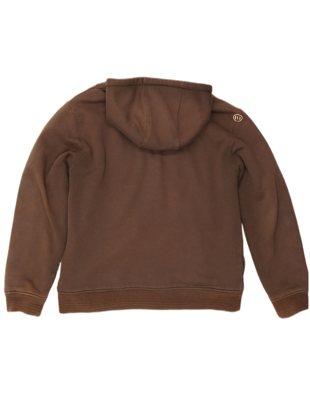 ANIMAL Herren-Kapuzenpullover mit grafischem Reißverschluss, groß, braune Baumwolle