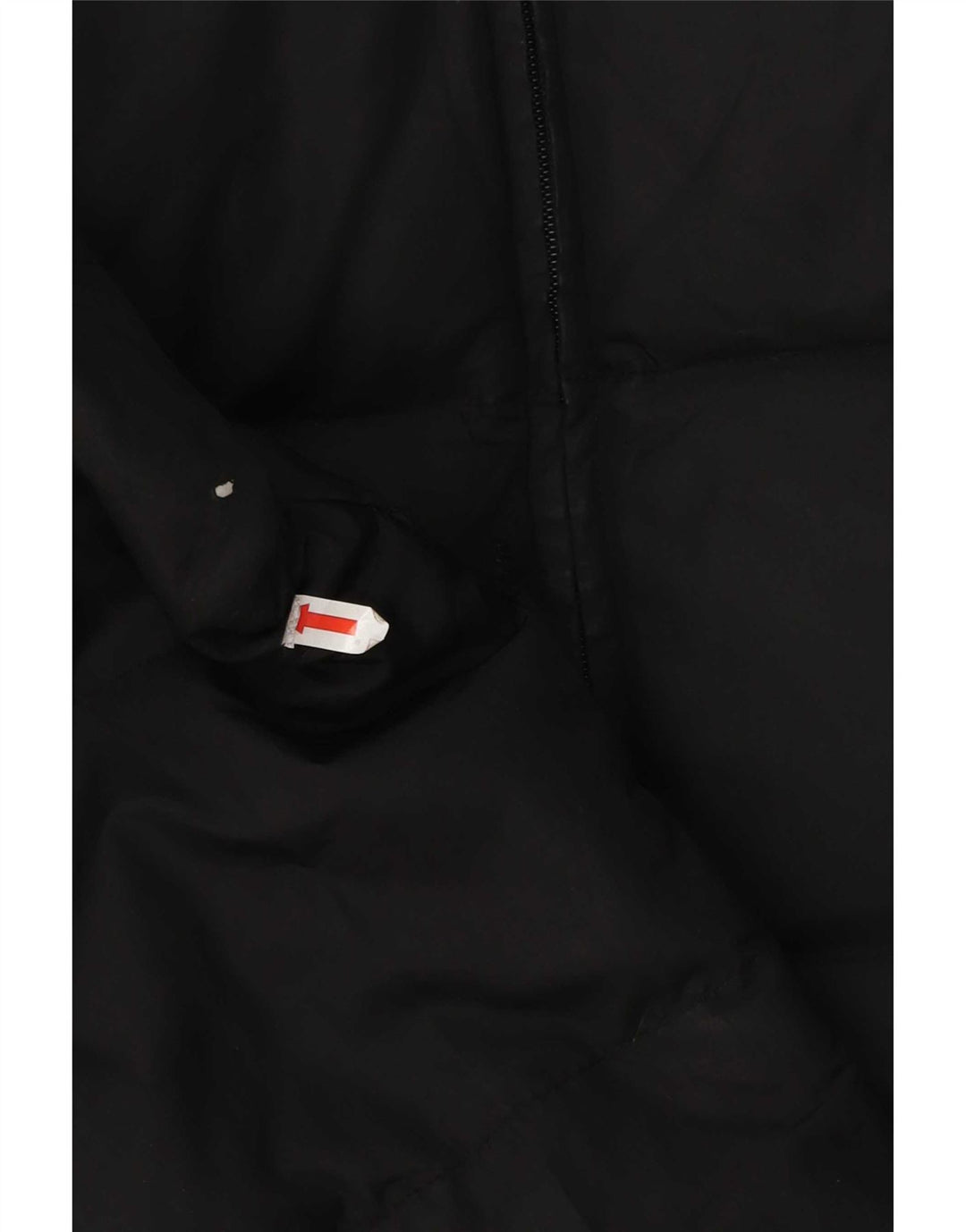 Zara Damen Wattierte Jacke UK 14 Medium Schwarz Polyamid