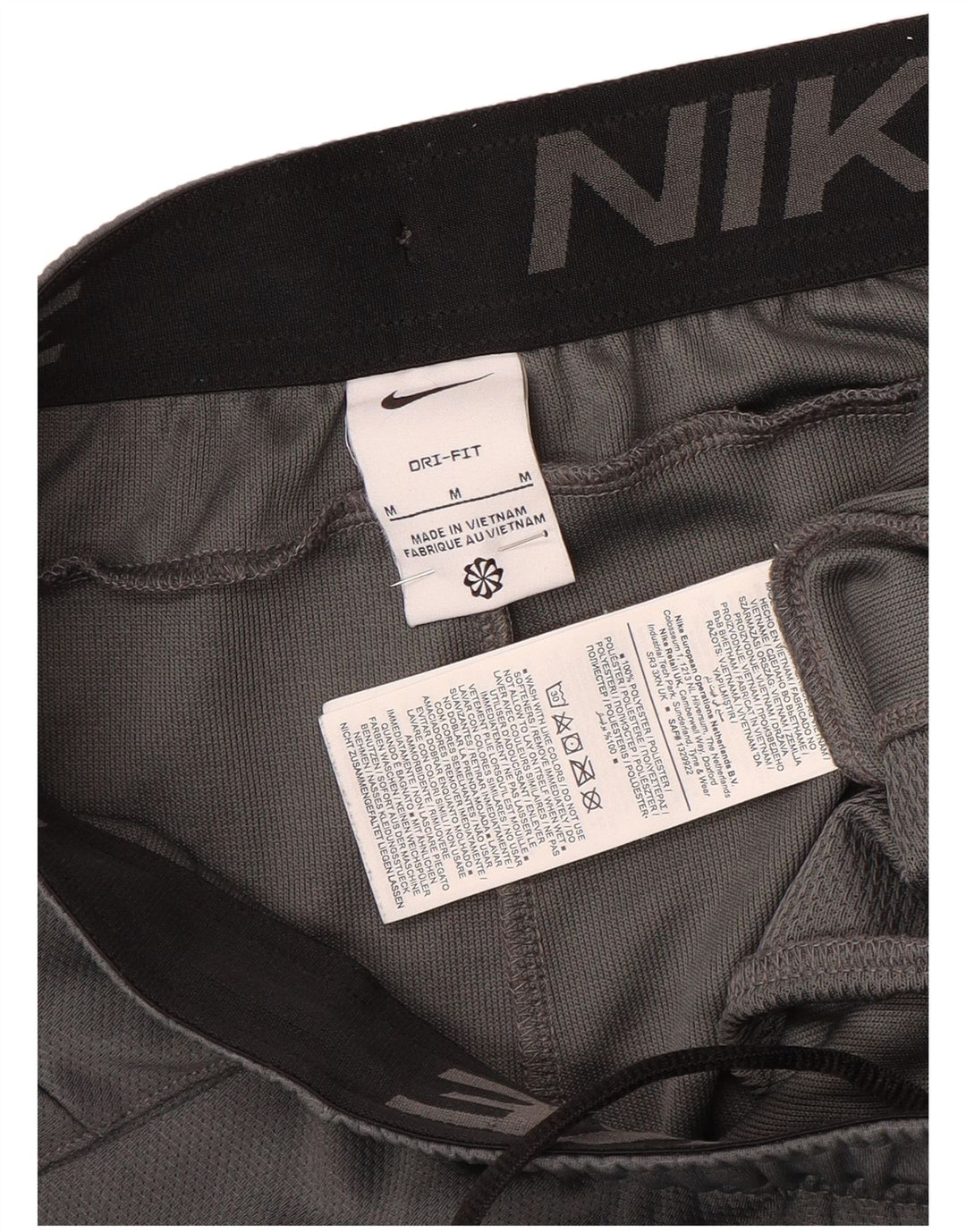 Nike Herren Dri Fit Sportshorts Mittelgraues Colourblock-Polyester