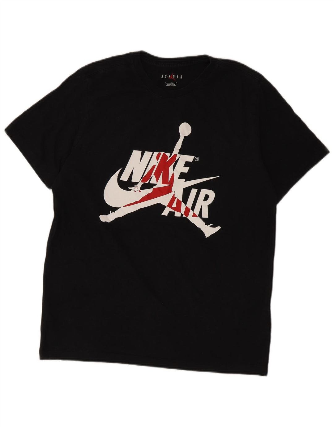 Jordan Herren-T-Shirt mit Grafik, groß, aus schwarzer Baumwolle