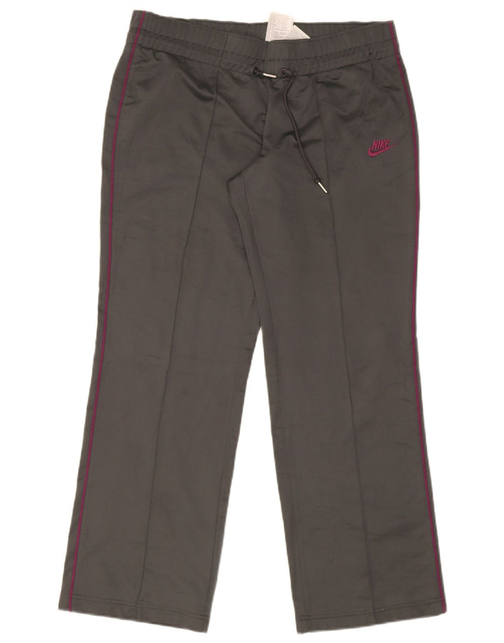 Nike Damen-Trainingshose UK 10/12 Mittelgraues Polyester