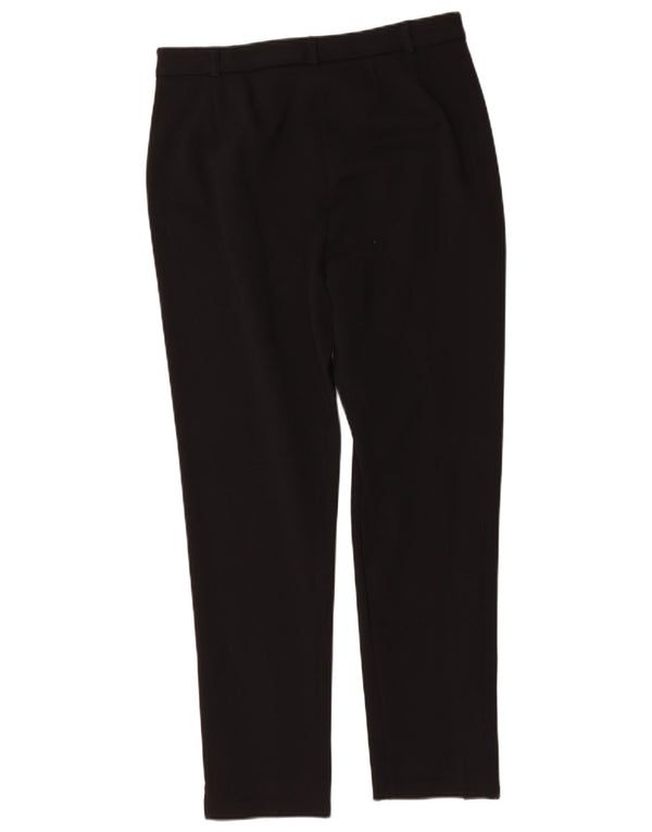 Marks & Spencer Damen Anzughose mit hoher Taille, UK 14, Größe L W32 L29, Schwarz