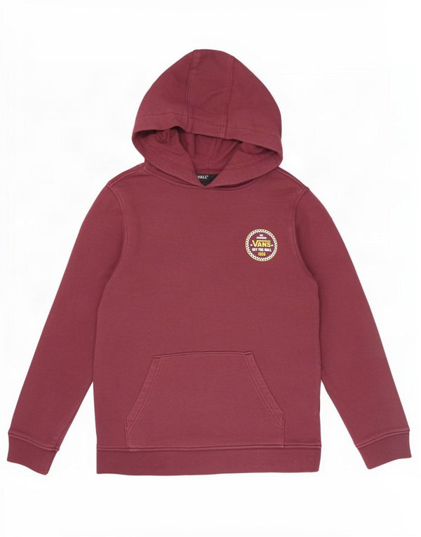 Vans Kapuzenpullover mit Grafik für Jungen, 10–11 Jahre, mittlere Burgunderrote Baumwolle