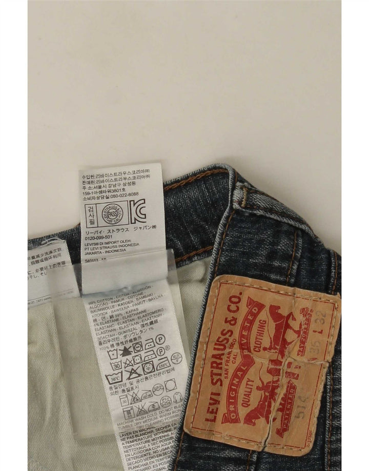 Levi's Herren 514 Straight Jeans W36 L32 Blaue Baumwolle