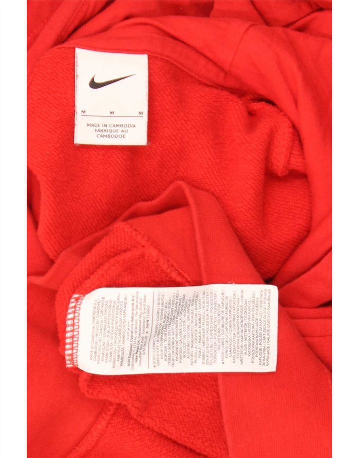 Nike Herren Kapuzenpullover aus mittelroter Baumwolle